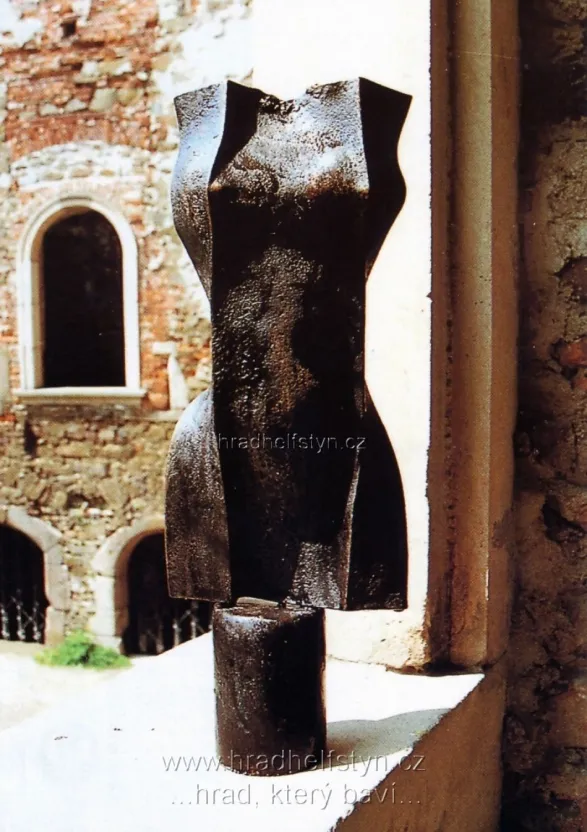 Helfštýn, VF, vstupenka č.59, Plastika "Letní šaty", 1987, vydavatelství Pressfoto