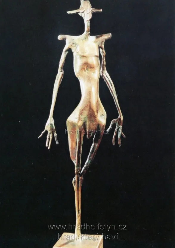 Helfštýn, VF, vstupenka č.62, "Harlekýn" bronz, 1996, tisk Jan Vilímek