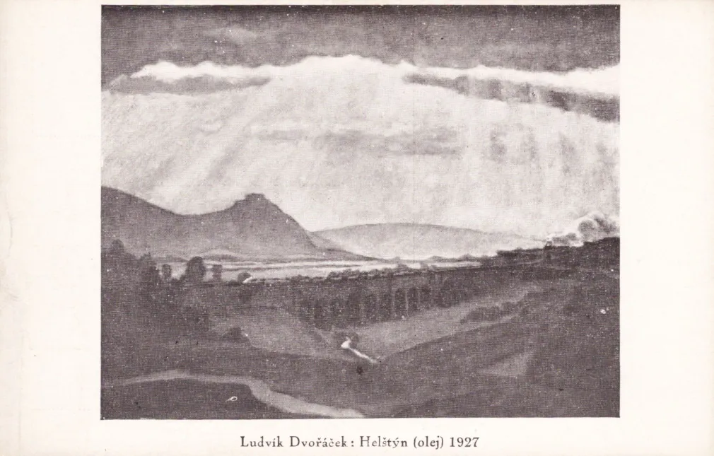 Helfštýn, MF, malíř Ludvík Dvořáček