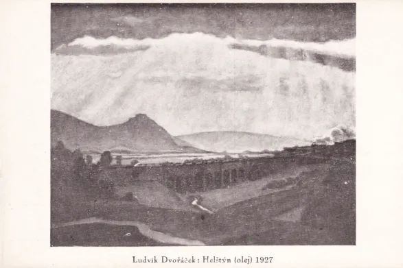 Helfštýn, MF, malíř Ludvík Dvořáček