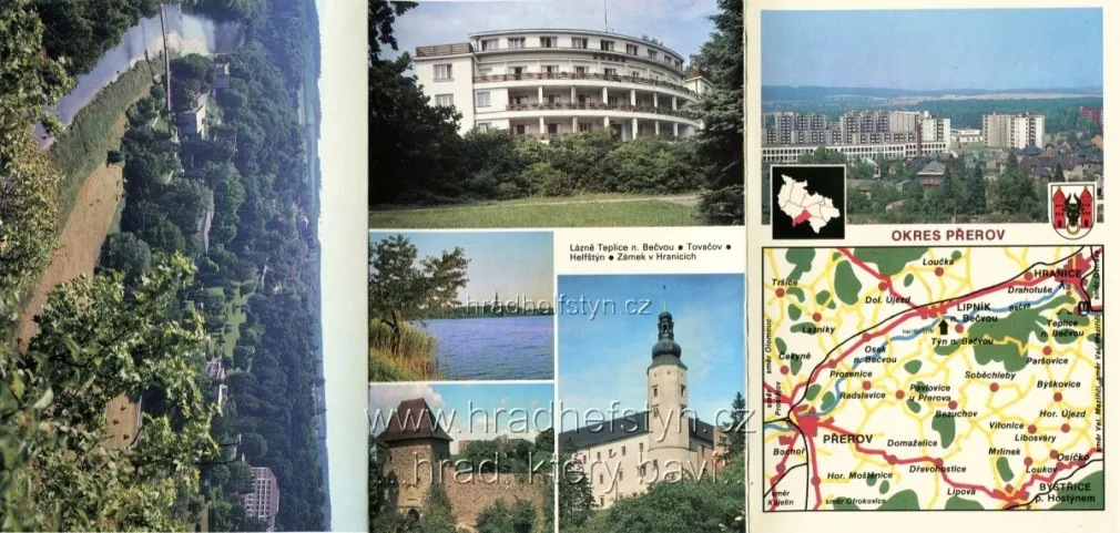 Helfštýn, malé leporelo, 3xVF, vydavatelství Pressfoto