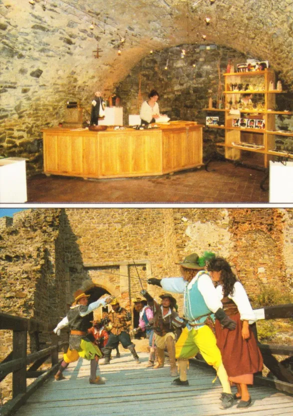 Helfštýn, leporelo, 13 minipohlednic, 10,5x7,5, vydáno r. 1995, v počtu 10 000 ks