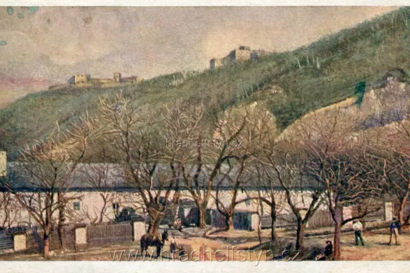 Týn s Helfštýnem, MF, Statek, vydalo Družstvo knihtiskárny v Hranicích, prošlá 1920