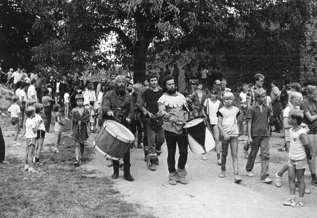 Helfštýn, historický šerm, 1986