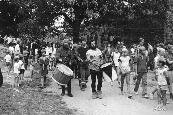 Helfštýn, historický šerm, 1986