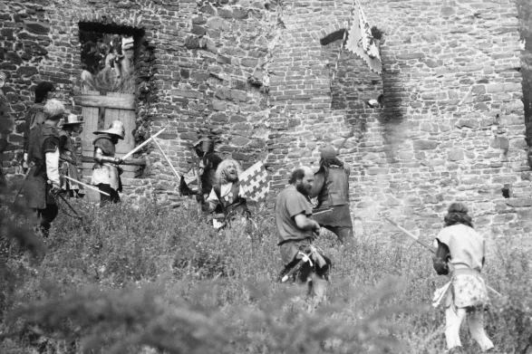 Helfštýn, historický šerm, 1986