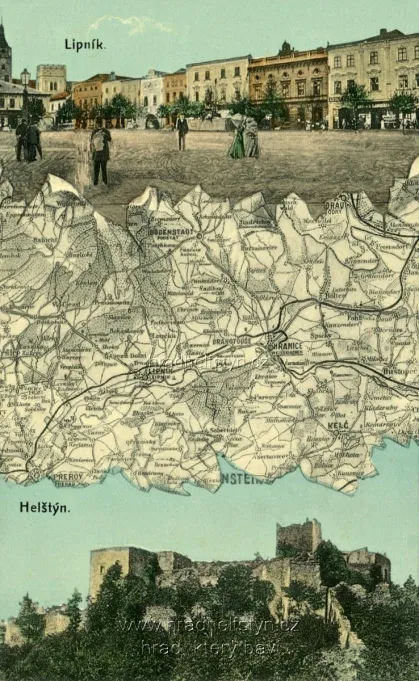 Helfštýn, MF, s mapkou