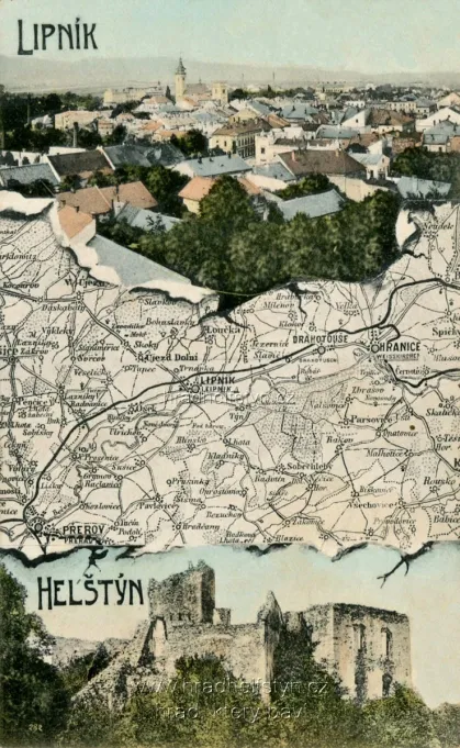 Helfštýn, MF, s mapkou