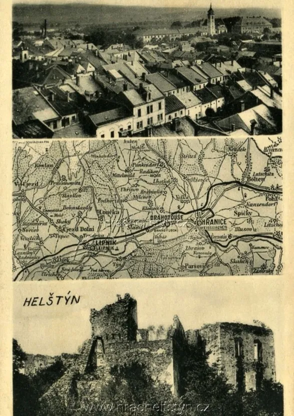Helfštýn, MF, s mapkou, nakl. Alžběta Richtrová, 1939