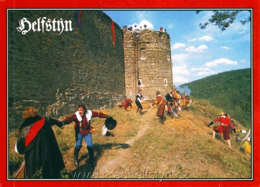 Helfštýn, VF, vstupenka č.118, rekonstrukce bitvy o hrad, Pressfoto