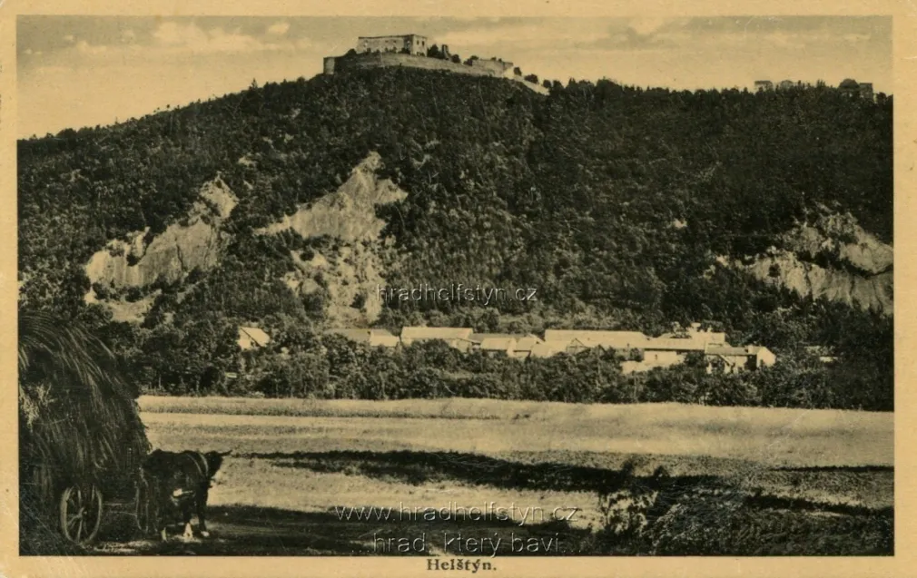 Helfštýn, MF, Nákl. A. Richtrová-Sotorníková, papír, Lipník n.B. - J.Š.P., prošlá 1934