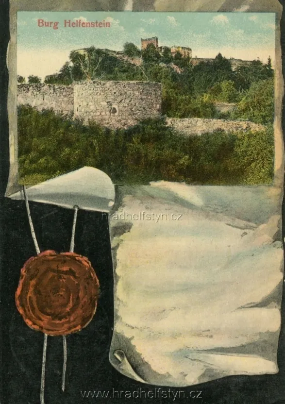 Helfštýn, MF, koláž, prošlá 1912
