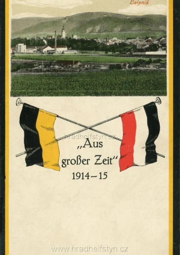 Helfštýn, MF, koláž, prošlá 1916