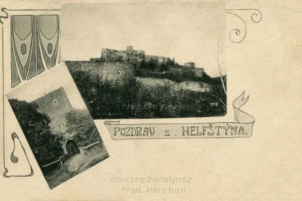 Helfštýn, MF, nákl. Jana Zavadila, host. z Helfštýna, prošlá 1906