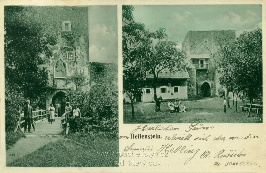 Helfštýn, MF, prošlá 1909