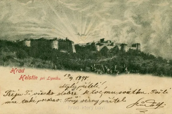 Helfštýn, MF, DA, prošlá 1898
