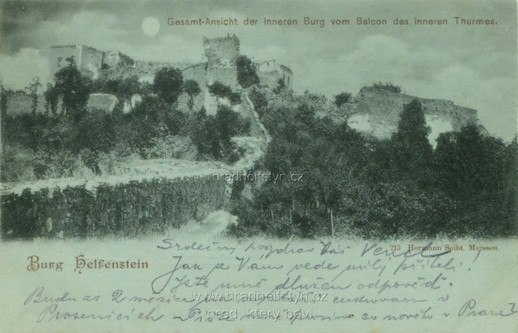 Helfštýn, MF, DA, prošlá 1899