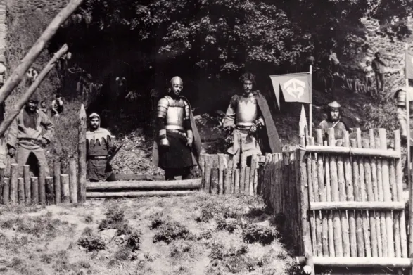 Helfštýn, historický šerm, 1983 (z archívu Petra Milaty)