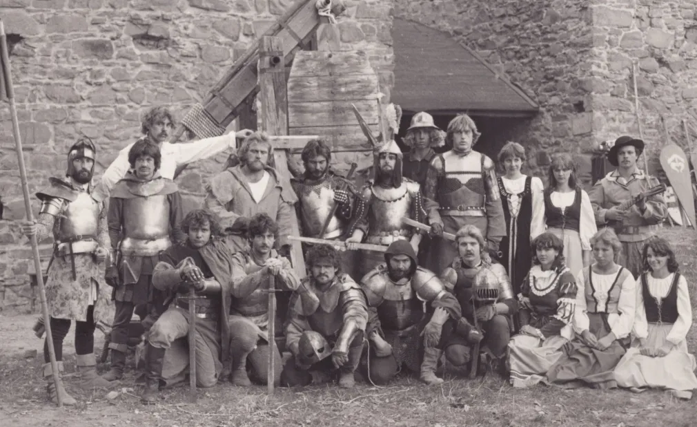 Helfštýn, historický šerm, 1983 (z archívu Petra Milaty)