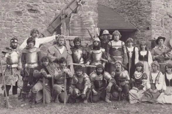 Helfštýn, historický šerm, 1983 (z archívu Petra Milaty)
