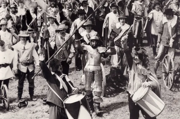Helfštýn, historický šerm, 1985 (z archívu Petra Milaty)