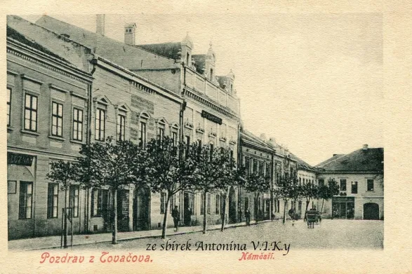 Tovačov, MF, náklad J. Hrusička, prošlá 1911