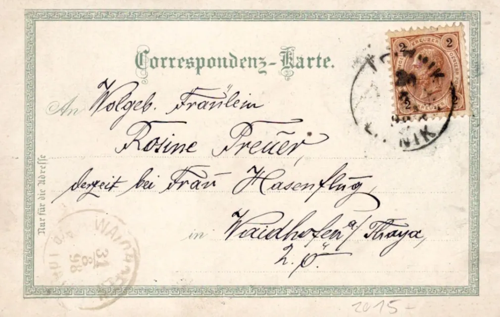 Helfštýn, litografie, DA, prošlá 1898