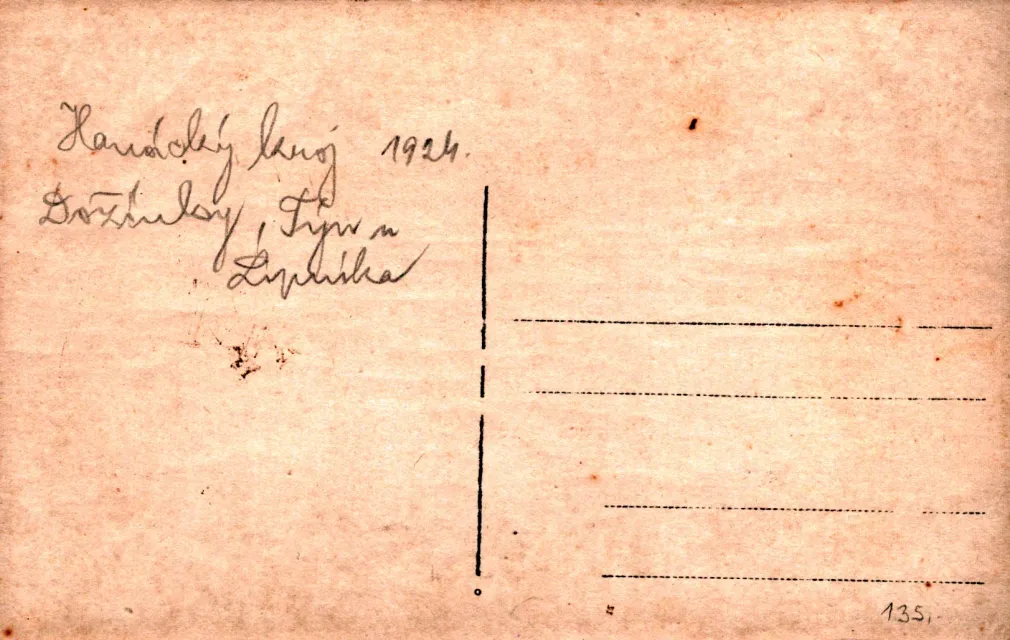 Týn nad Bečvou, MF, Dožínky, hanácký kroj, 1924