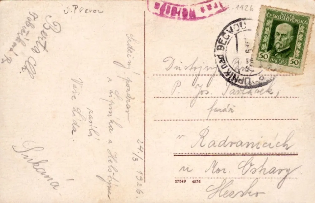 Helfštýn, MF, prošlá 1926