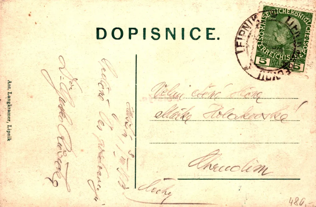 Helfštýn, MF, prošlá 1913