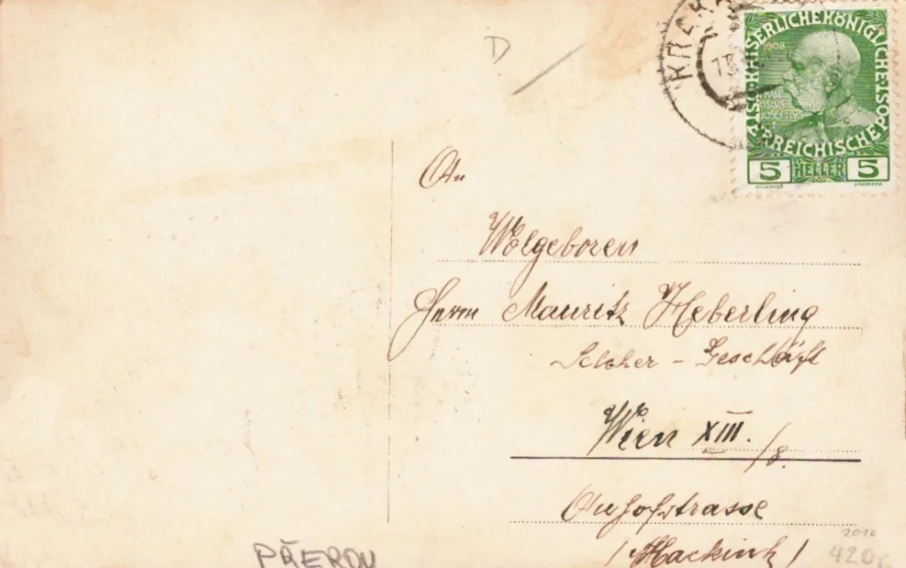 Helfštýn, MF, prošlá 1909