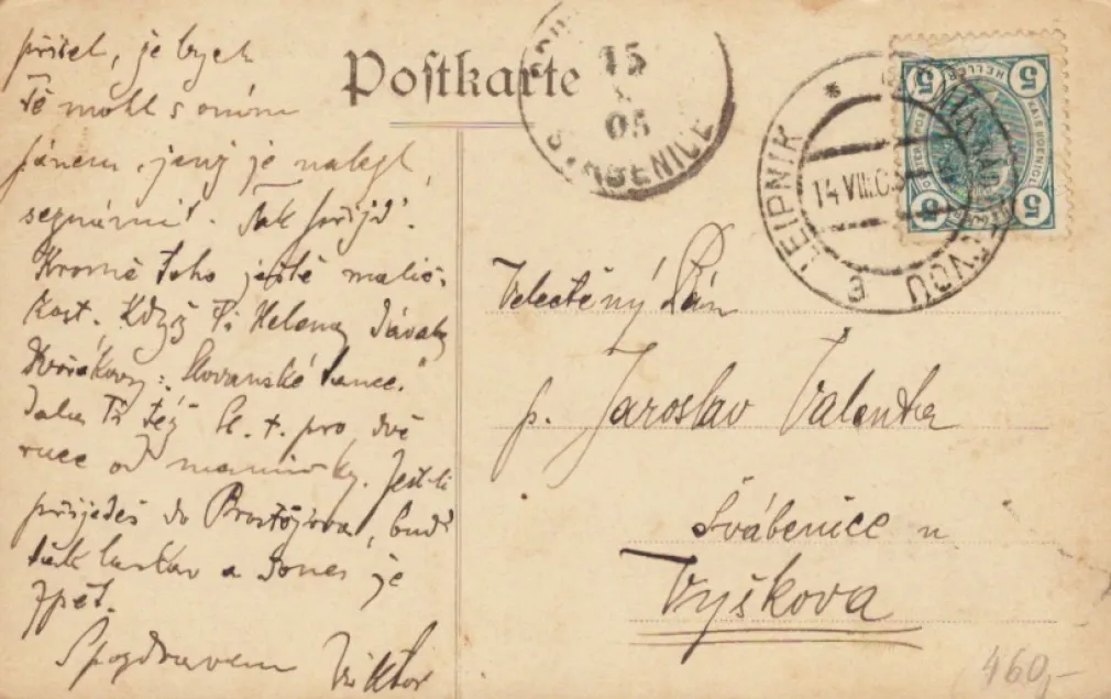 Helfštýn, MF, prošlá 1905