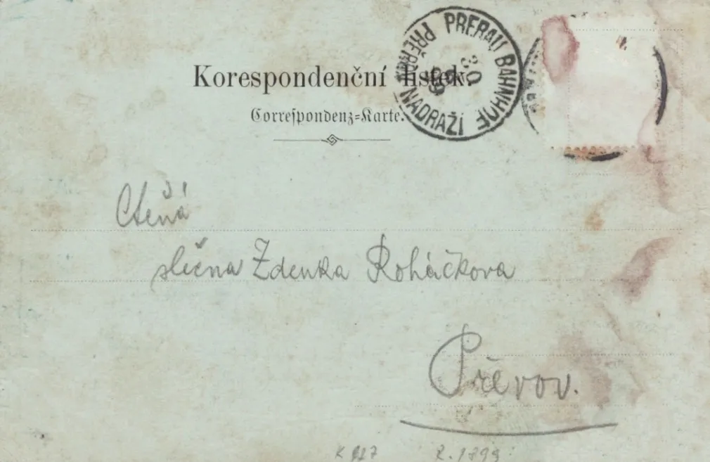 Helštýn, MF, DA, nakl. Ferd. z Wicherů v Hranicích, prošlá 1899