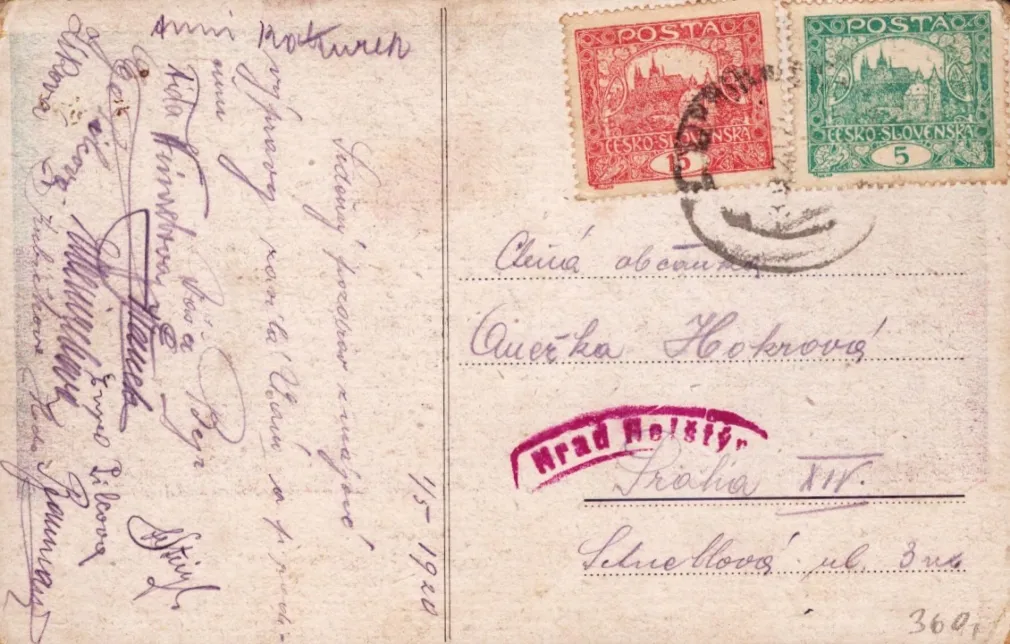 Helfštýn, MF, prošlá 1920