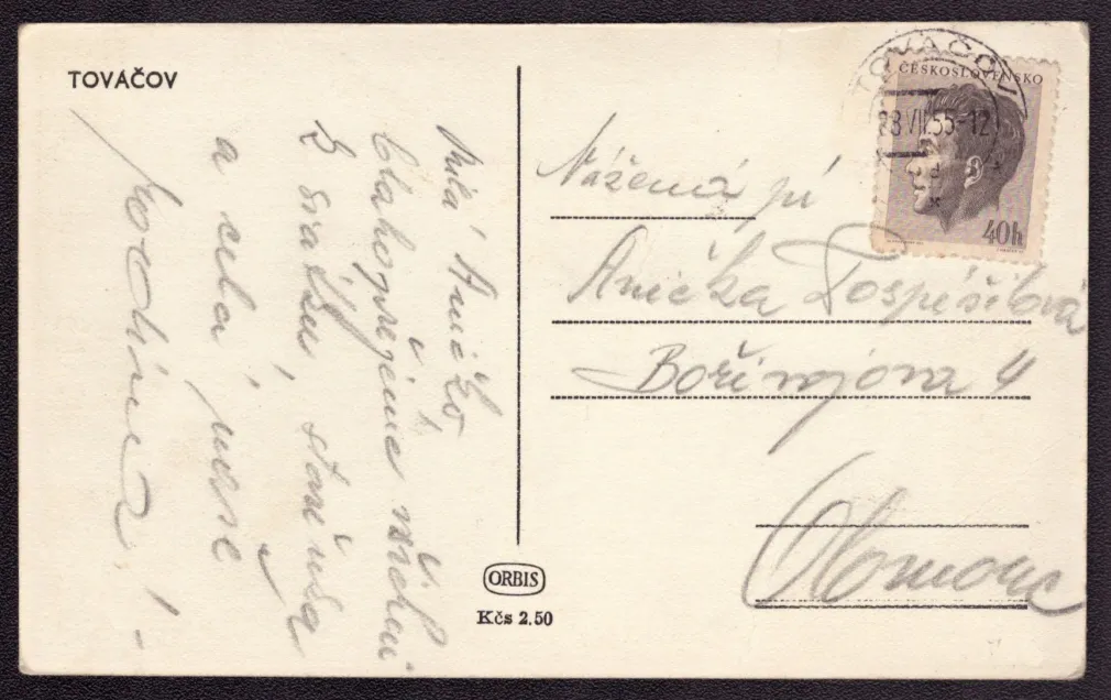 Tovačov, MF, prošlá 1955